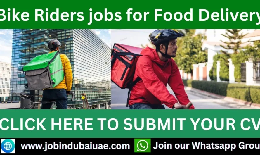 Bike Riders jobs for Food delivery Deira area 2024