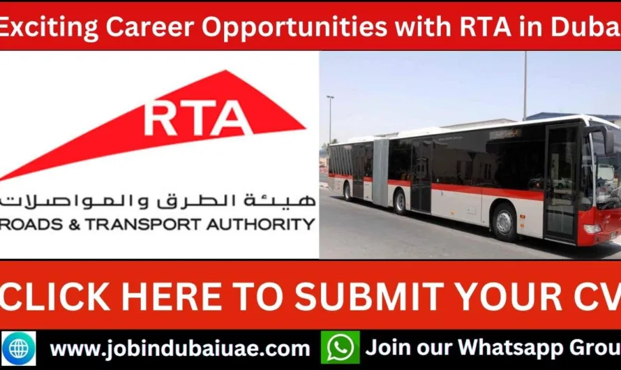 Exciting Career Opportunities with RTA in Dubai 2024