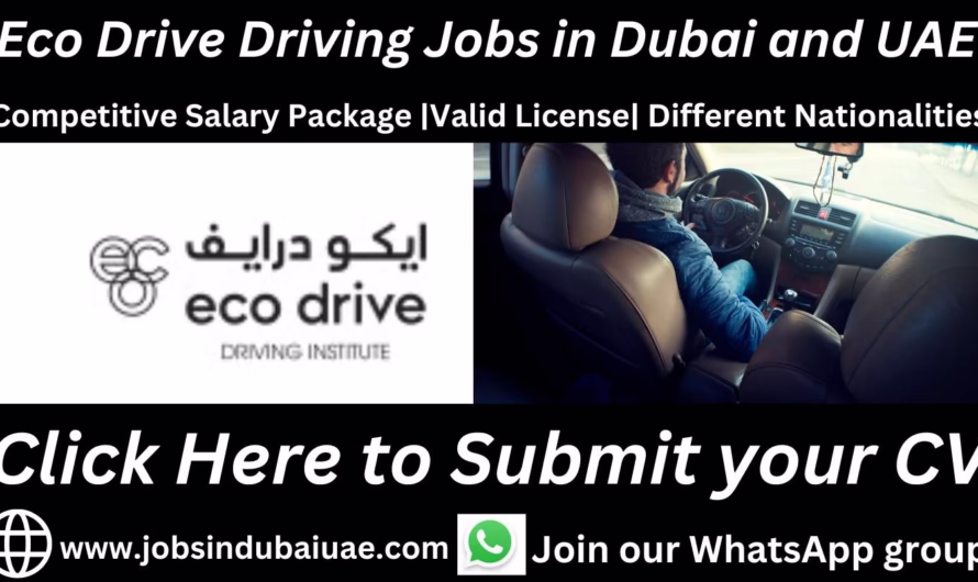 Eco Drive Driving Jobs in Dubai and UAE | Build Your Career in Professional Driving