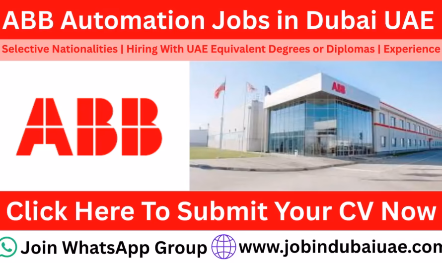 ABB Automation Careers Job—Exciting Opportunities For Dubai Jobs 2026