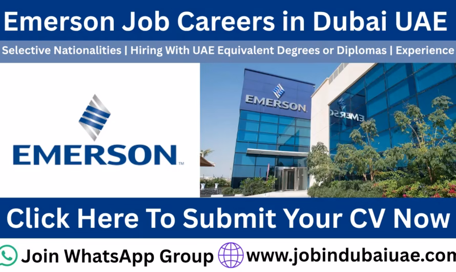 Emerson Dubai Careers—Exciting job opportunities jobs In the UAE in 2026