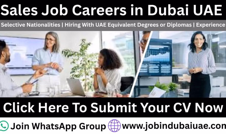 Latest Sales Jobs in Dubai 2026: Great Opportunities in UAE