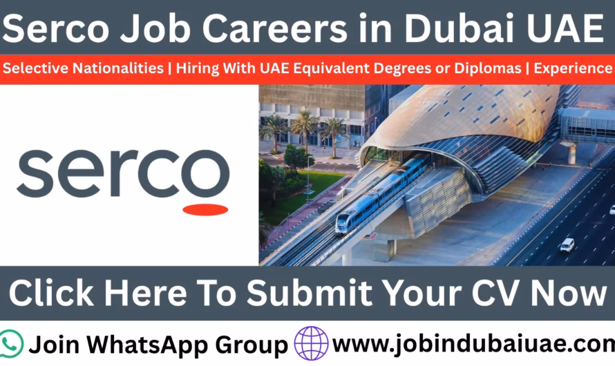 Serco Jobs in Dubai: Exciting Opportunities Careers In the UAE in 2026