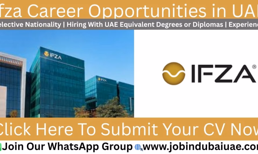 IFZA Dubai Careers—Exciting Opportunities Job IN UAE 2026